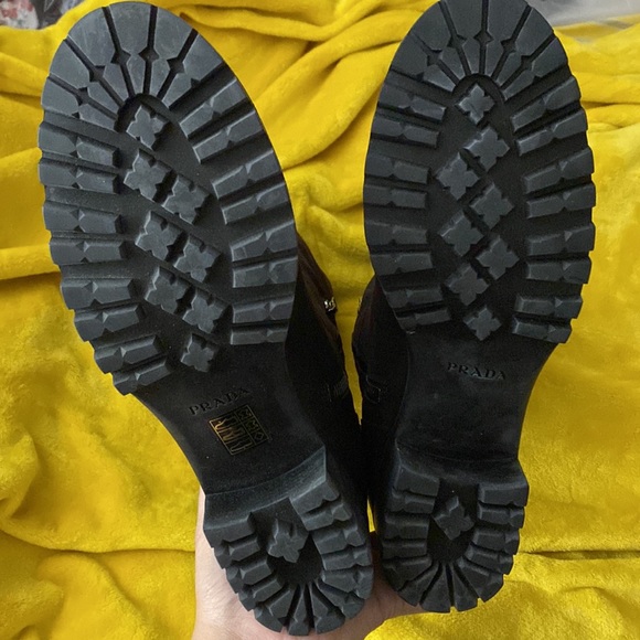 NIB prada brown calzature Donna boots size: 39/ 8.5 in US - Picture 5 of 11